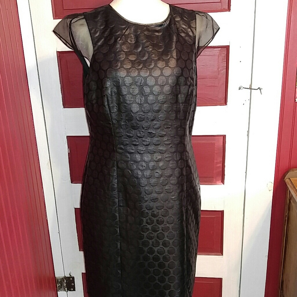 Antonio Melani Black Faux Leather Dress 12